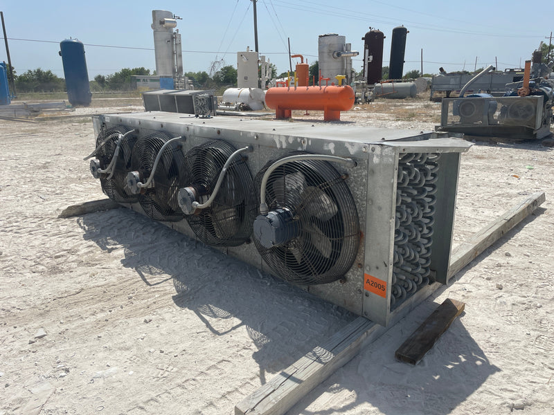 Krack DT4S-925-DXA-HGC-LH Ammonia Evaporator Coil- 10.69 TR 4 Fans (Low/Medium Temperature) Krack 