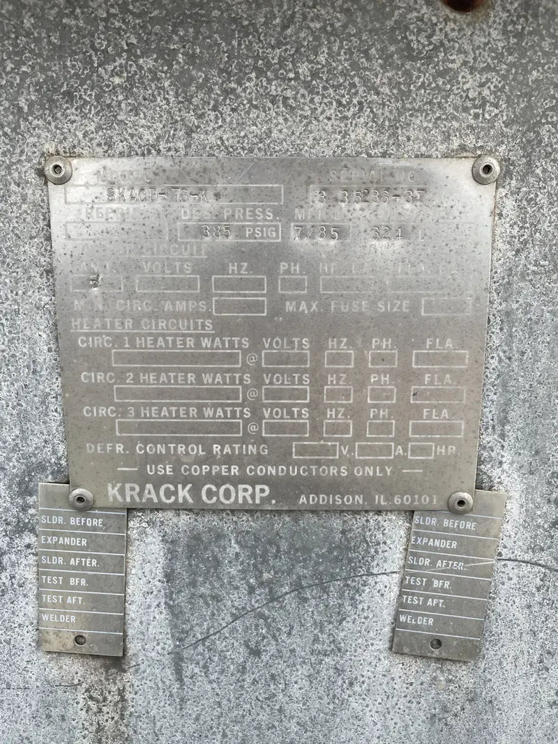 Turbo Ice Refrigeration CF 88 SCAR Plate Ice Maker (Halocarbon (Freon) Refrigeration, 10 Ton Day)
