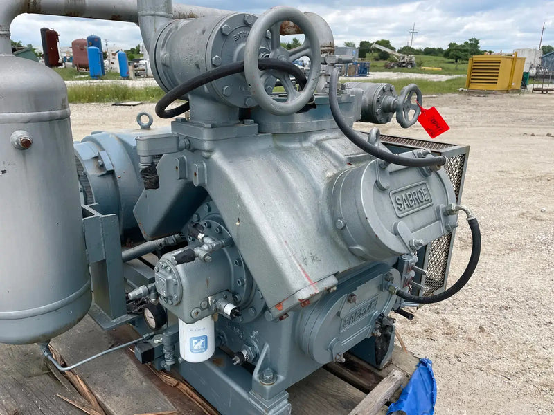 Paquete de compresor alternativo Sabroe SMC-106E de 6 cilindros (75 HP, 208-230/460 V)