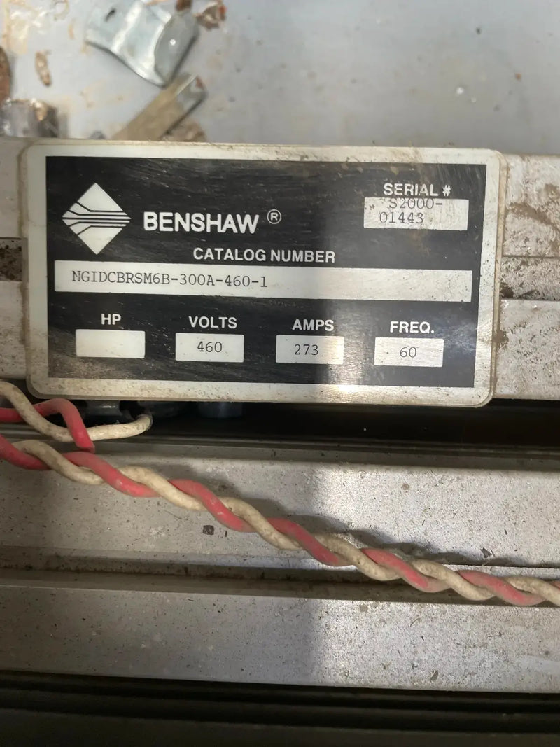 Benshaw NGIDCBRSM6B-300A-460-1 Starter (460 Volts, Hz: 60, 3 Ph)