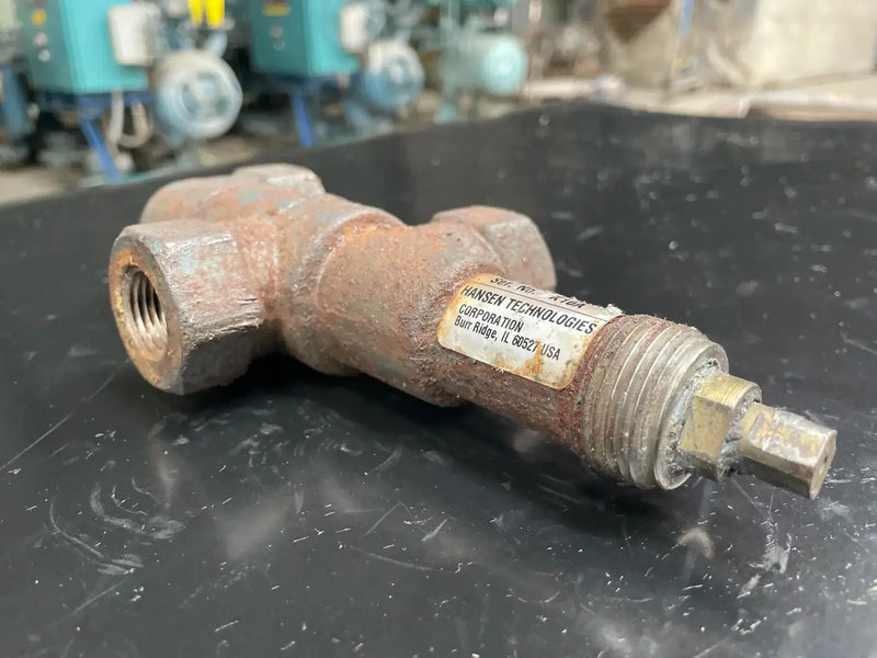 Válvula de cierre de tres vías Hansen Technologies H8021 (1/2")