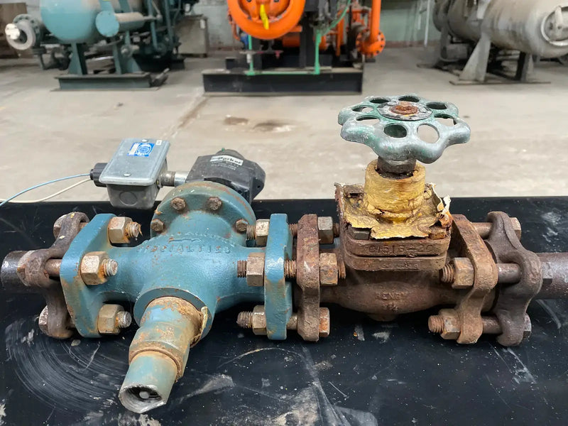 Válvula solenoide Parker Refrigeration Amoníaco S4A con válvula de cierre de globo (1-1/4")