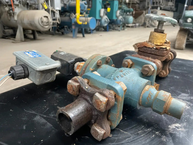 Válvula solenoide Parker Refrigeration Amoníaco S4A con válvula de cierre de globo (1-1/4")