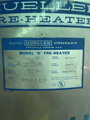 Mueller Fre-Heater D-2VA-105 Horizontal Water Heater - 105 Gallons