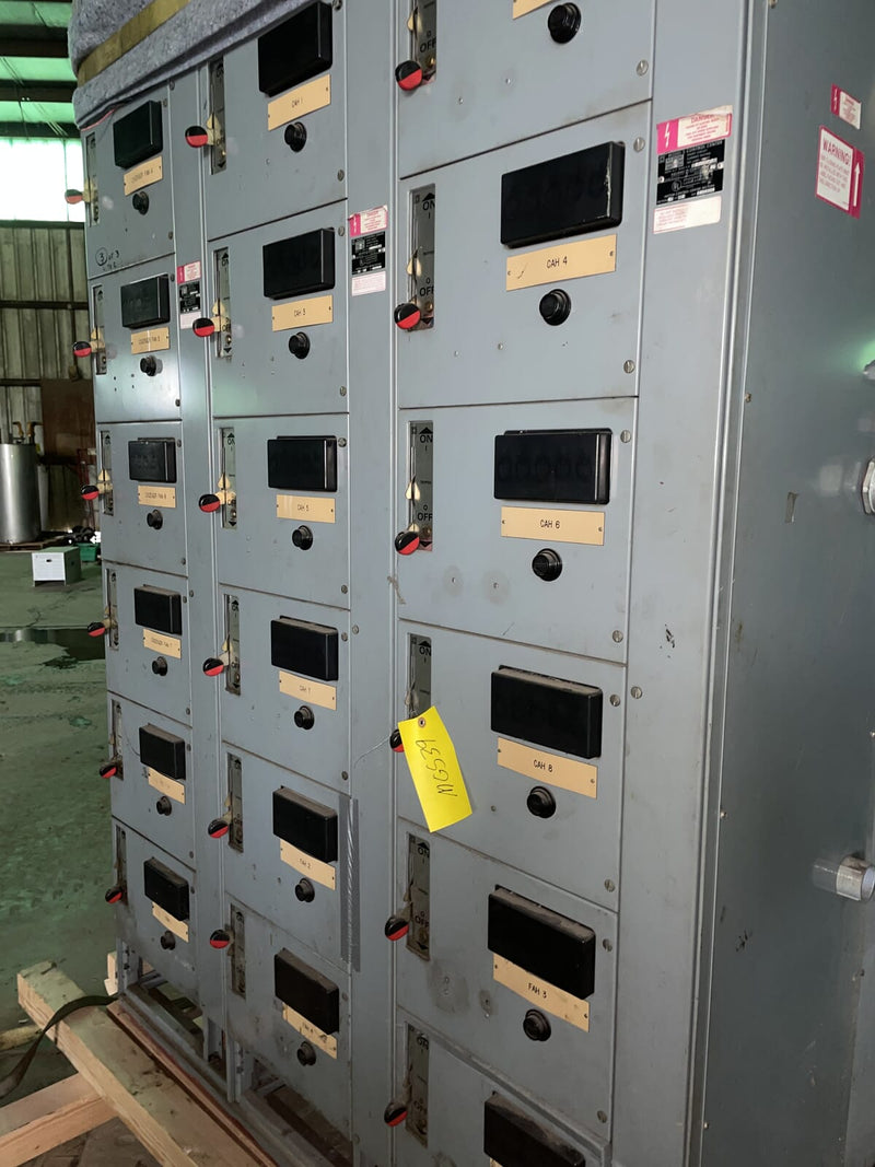 Square D Company 3 Section Motor Control Center (600 Amp, 60 Hz, 3 Ph)