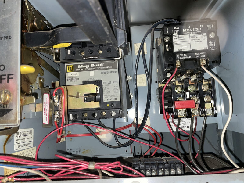Square D Company 3 Section Motor Control Center (600 Amp, 60 Hz, 3 Ph)