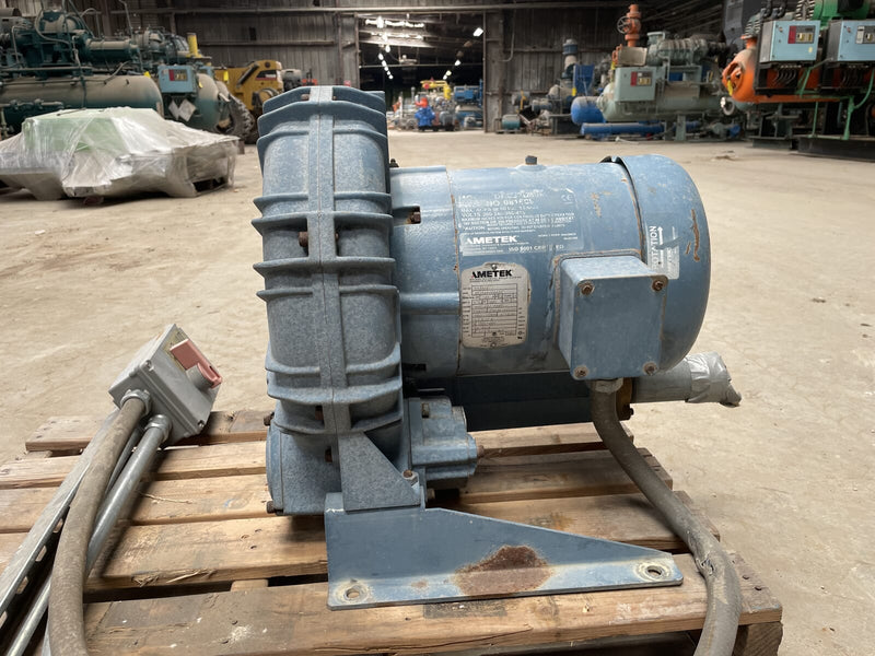 Soplador regenerativo AMETEK Rotron DR833 (5 HP, 3450 RPM)