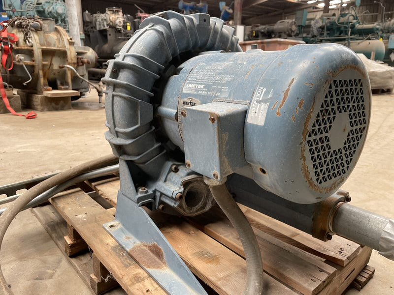 Soplador regenerativo AMETEK Rotron DR833 (5 HP, 3450 RPM)