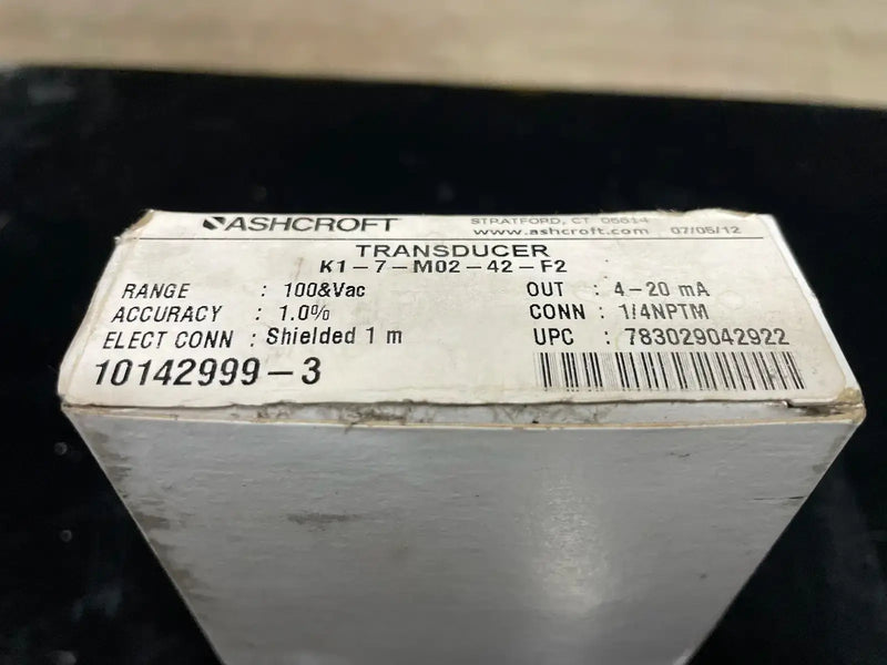 Ashcroft K1-7-M02-42-F2 Pressure Transducer (300 PSI)