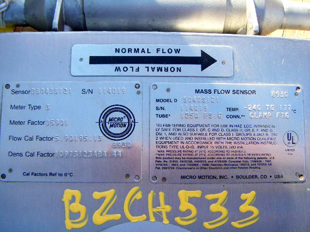 Micro Motion Flow and Density Monitoring System Micro Motion 
