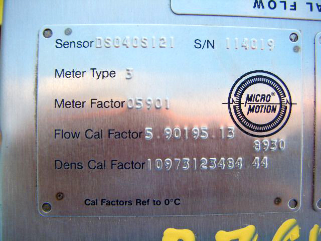 Micro Motion Flow and Density Monitoring System Micro Motion 