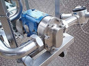 Mobile Stainless Steel Cone Bottom Tank with Waukesha Pump- 20 Gallon Not Specified 