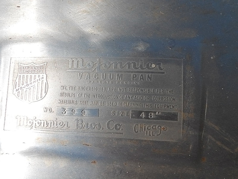 Mojonnier Stainless Steel Vacuum Pan Evaporator-1,300 Gallon Mojonnier 