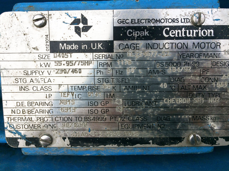 Mycom / Nutemp Water Cooled Indoor Chiller Skid – 15 TR Mycom 