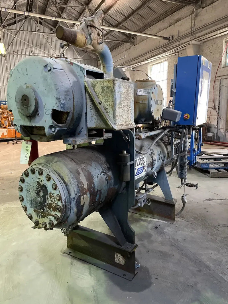 Vilter Rotary Screw Compressor Package (Vilter VSR221, 125 HP 230/460 V, Vilter Micro Control Panel)