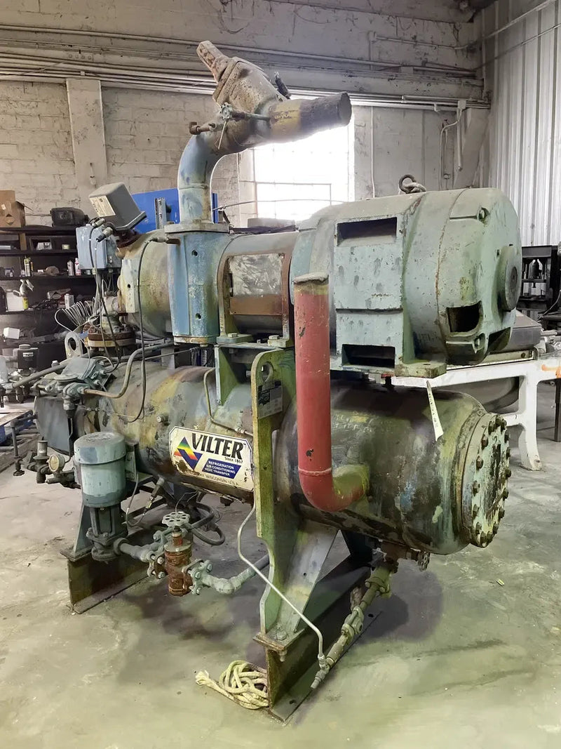 Vilter Rotary Screw Compressor Package (Vilter VSR221, 125 HP 230/460 V, Vilter Micro Control Panel)