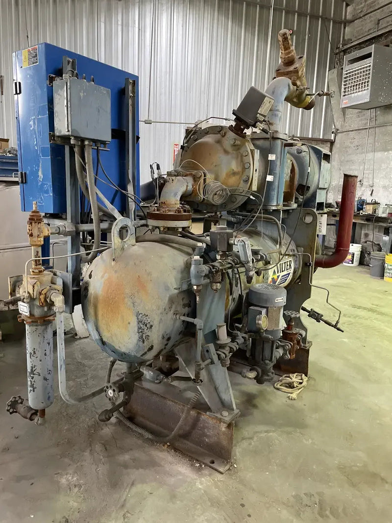 Vilter Rotary Screw Compressor Package (Vilter VSR221, 125 HP 230/460 V, Vilter Micro Control Panel)