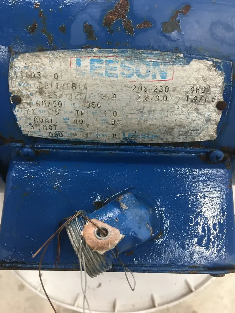 Leeson C6T17FB1A Motor (44259 HP, 1725 RPM, 208-230 V)