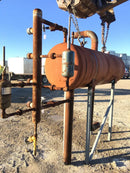 Receptor de amoníaco horizontal para fabricantes de servicios industriales (25 pulgadas x 79 pulgadas, 168 galones)