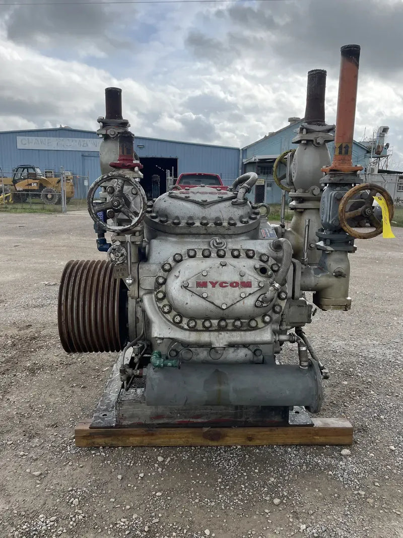 Mycom N62B 8-Cylinder Reciprocating Compressor Package (100 HP 230/460 V, Belt Driven)