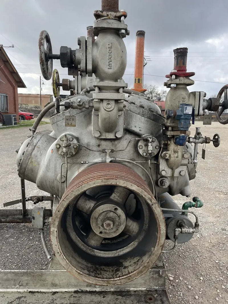 Mycom N62B 8-Cylinder Reciprocating Compressor Package (100 HP 230/460 V, Belt Driven)
