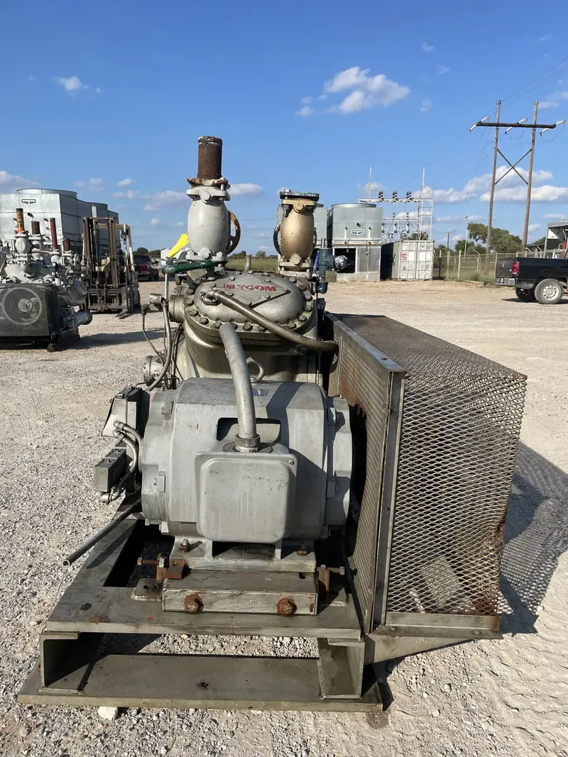 Mycom N4B 4-Cylinder Reciprocating Compressor Package (75 HP 230/460 V, Belt Driven)