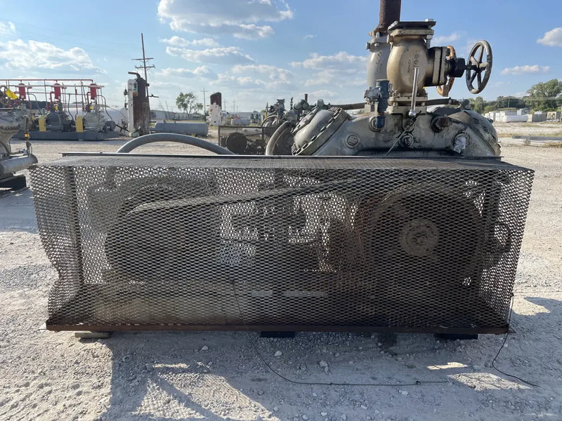 Mycom N4B 4-Cylinder Reciprocating Compressor Package (75 HP 230/460 V, Belt Driven)