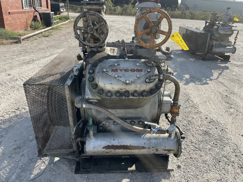 Mycom N4B 4-Cylinder Reciprocating Compressor Package (75 HP 230/460 V, Belt Driven)