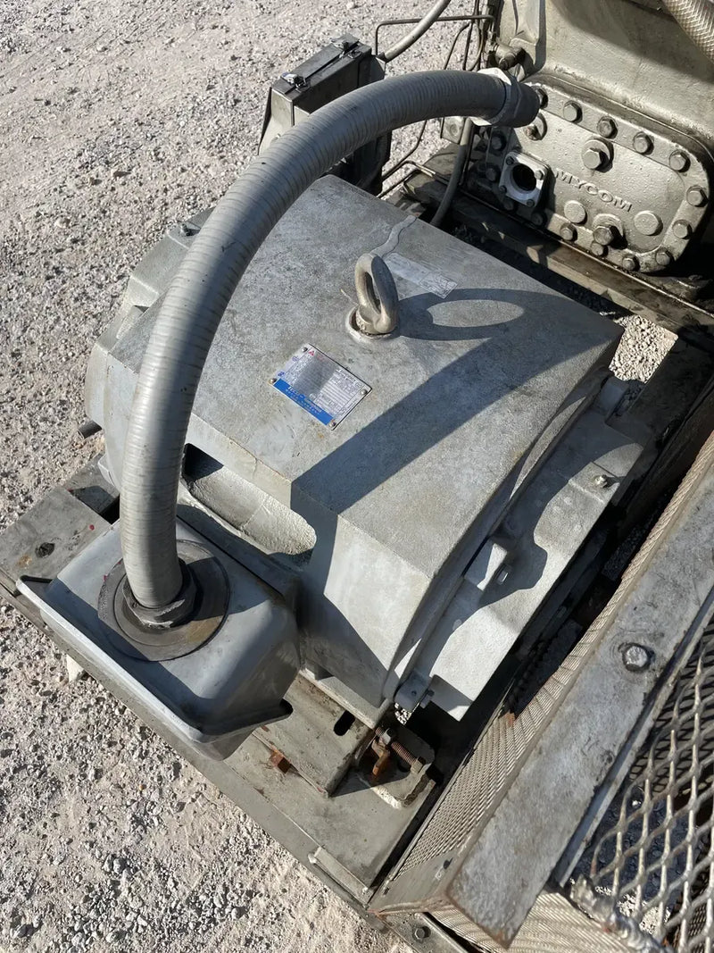 Mycom N4B 4-Cylinder Reciprocating Compressor Package (75 HP 230/460 V, Belt Driven)
