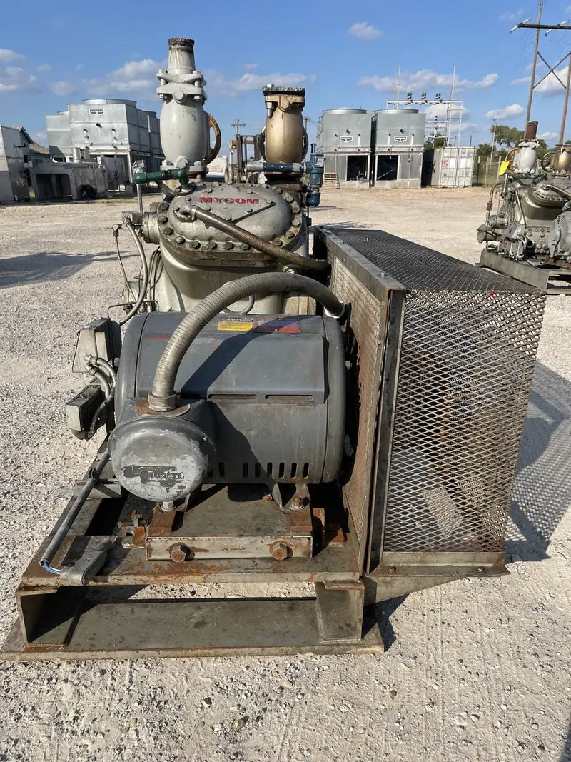 Paquete de compresor alternativo Mycom N4B de 4 cilindros (75 HP 230/460 V, accionado por correa)