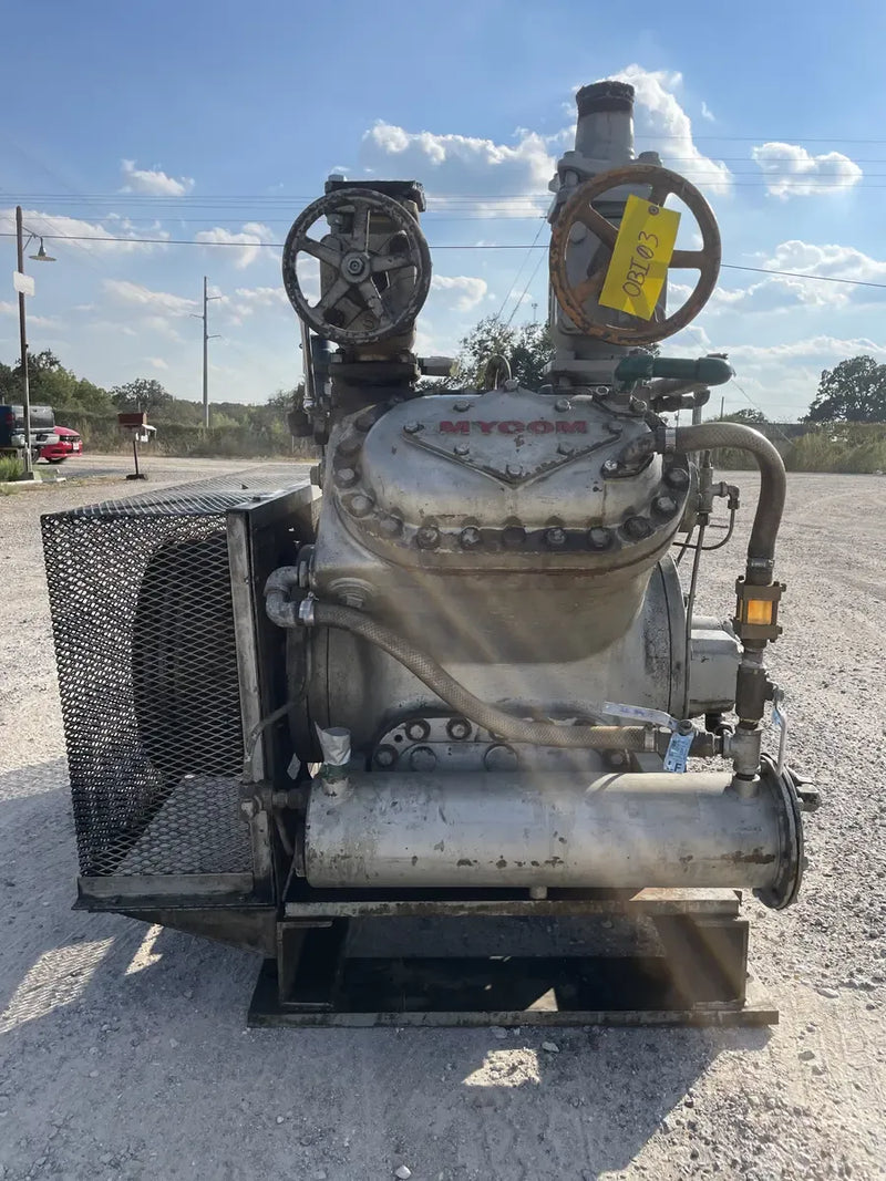 Paquete de compresor alternativo Mycom N4B de 4 cilindros (75 HP 230/460 V, accionado por correa)