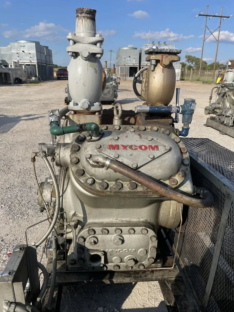 Paquete de compresor alternativo Mycom N4B de 4 cilindros (75 HP 230/460 V, accionado por correa)