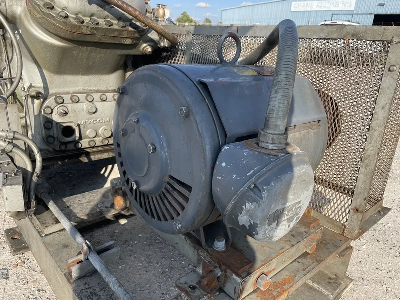 Paquete de compresor alternativo Mycom N4B de 4 cilindros (75 HP 230/460 V, accionado por correa)