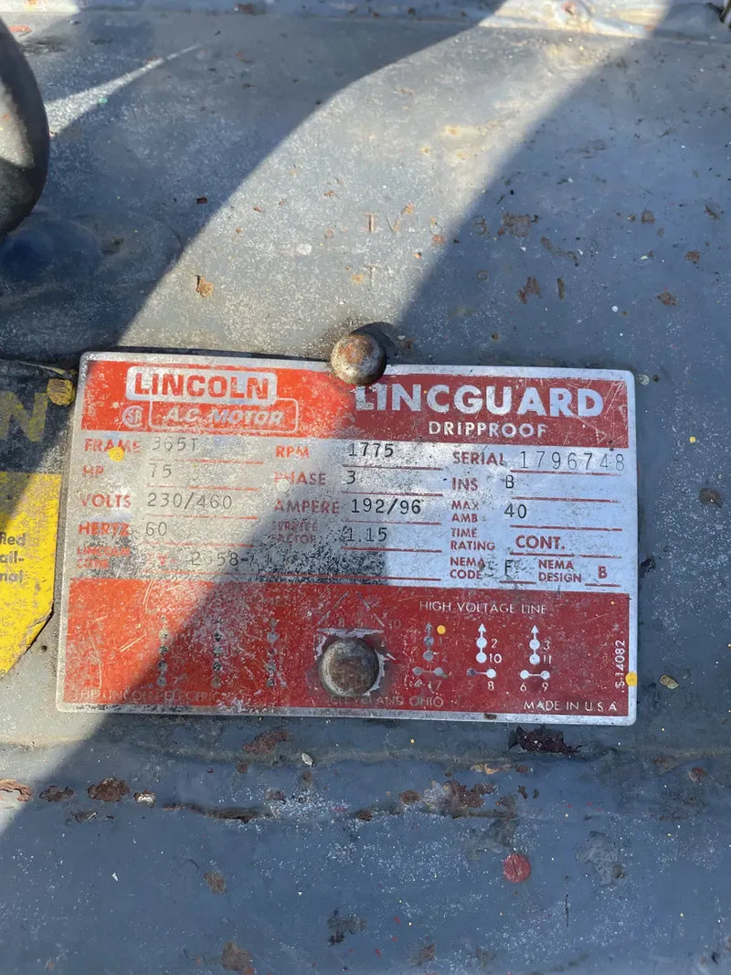 Paquete de compresor alternativo Mycom N4B de 4 cilindros (75 HP 230/460 V, accionado por correa)
