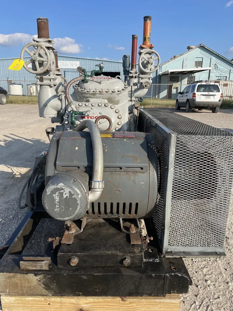 Mycom N63B 8-Cylinder Reciprocating Compressor Package (100 HP 230/460 V, Belt Driven)