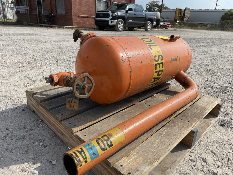 Seattle Refrigeration Inc Vertical Oil Separator (12in X 34in. 17 Gallons)