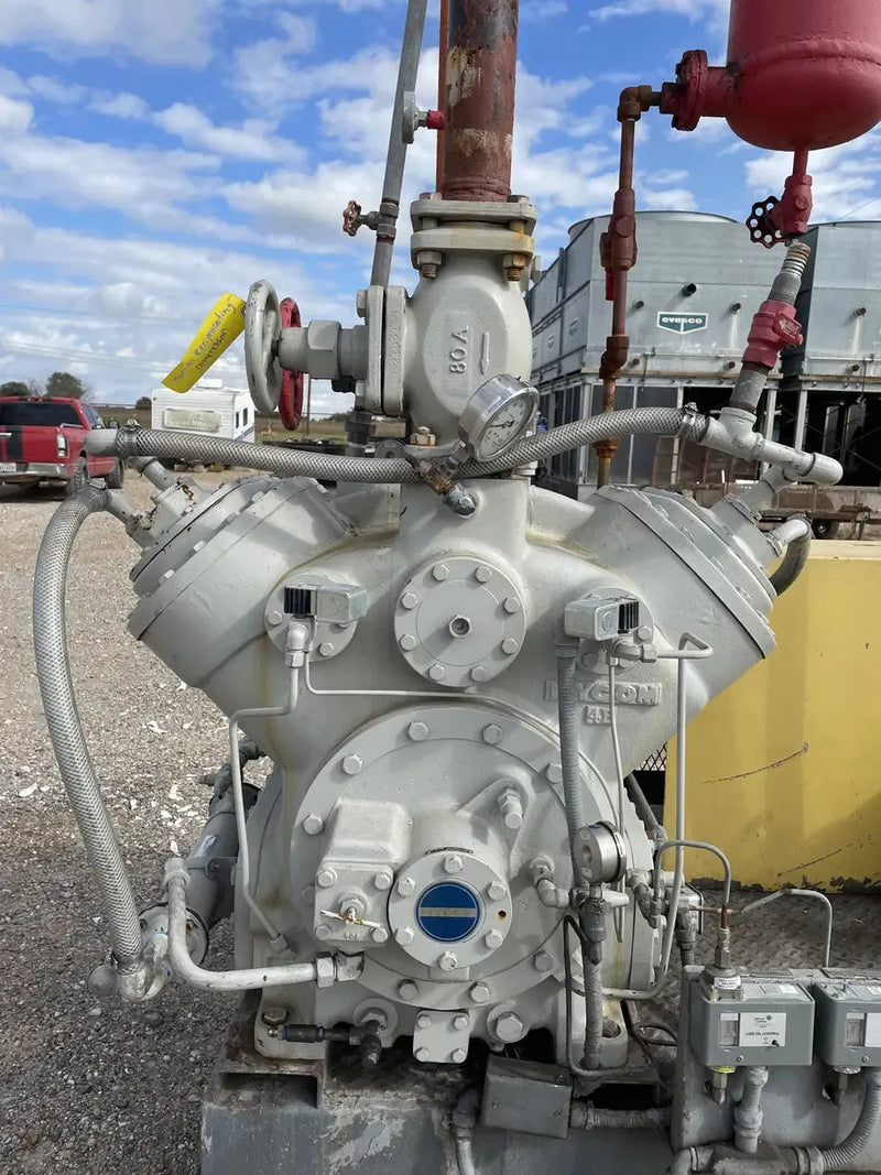 Mycom N4WB 4-Cylinder Reciprocating Compressor Package (60 HP 230/460 V, Belt Driven)