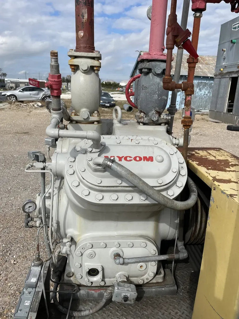 Mycom N4WB 4-Cylinder Reciprocating Compressor Package (60 HP 230/460 V, Belt Driven)