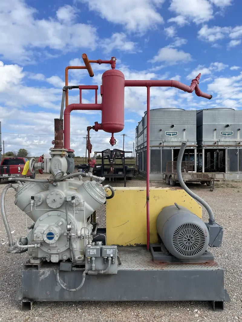 Mycom N4WB 4-Cylinder Reciprocating Compressor Package (60 HP 230/460 V, Belt Driven)