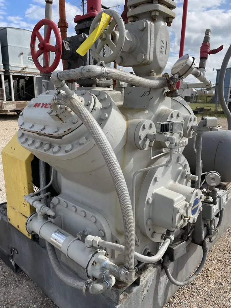 Mycom N4WB 4-Cylinder Reciprocating Compressor Package (60 HP 230/460 V, Belt Driven)