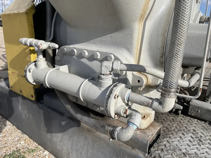 Mycom N4WB 4-Cylinder Reciprocating Compressor Package (MISSING COMPRESSOR, 60 HP 260/460 V, Belt Driven)