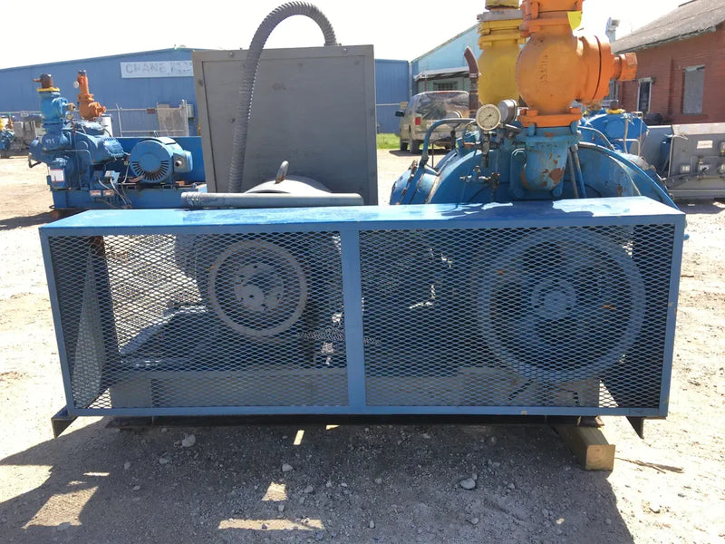 Vilter 456 6-Cylinder Reciprocating Compressor Package (100 HP 230/460 V, Belt Driven)