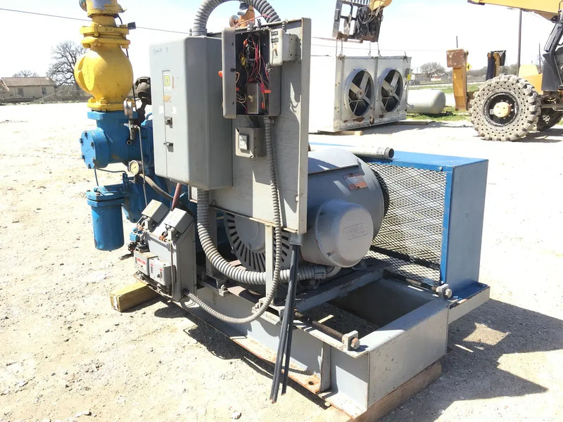 Vilter 456 6-Cylinder Reciprocating Compressor Package (100 HP 230/460 V, Belt Driven)