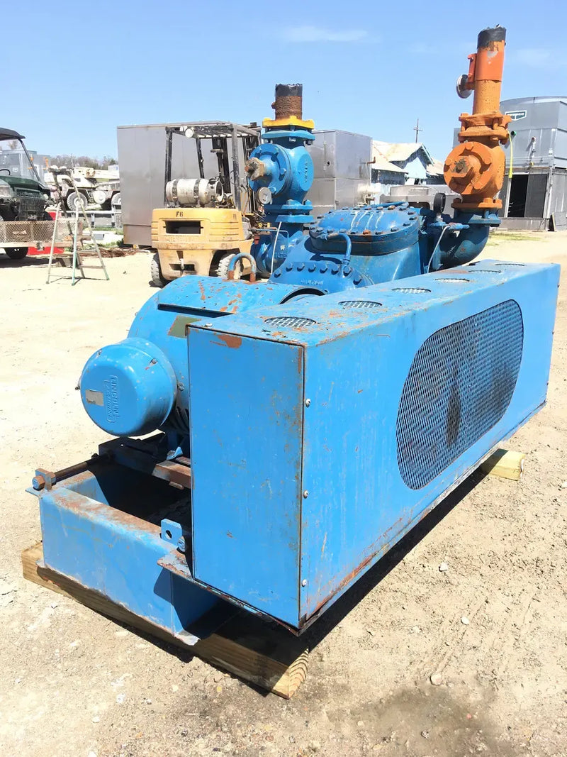 Vilter 448 8-Cylinder Reciprocating Compressor Package (100 HP 230/460 V, Belt Driven)