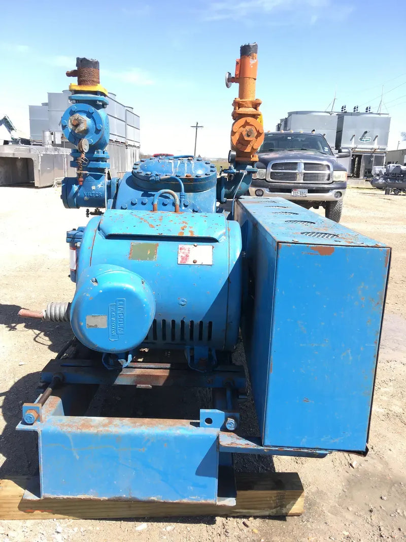 Vilter 448 8-Cylinder Reciprocating Compressor Package (100 HP 230/460 V, Belt Driven)