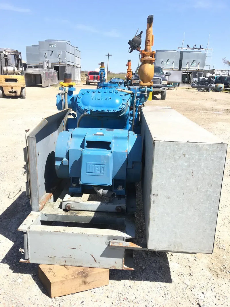 Vilter 444 4-Cylinder Reciprocating Compressor Package (50 HP 208-230/460 V, Belt Driven)