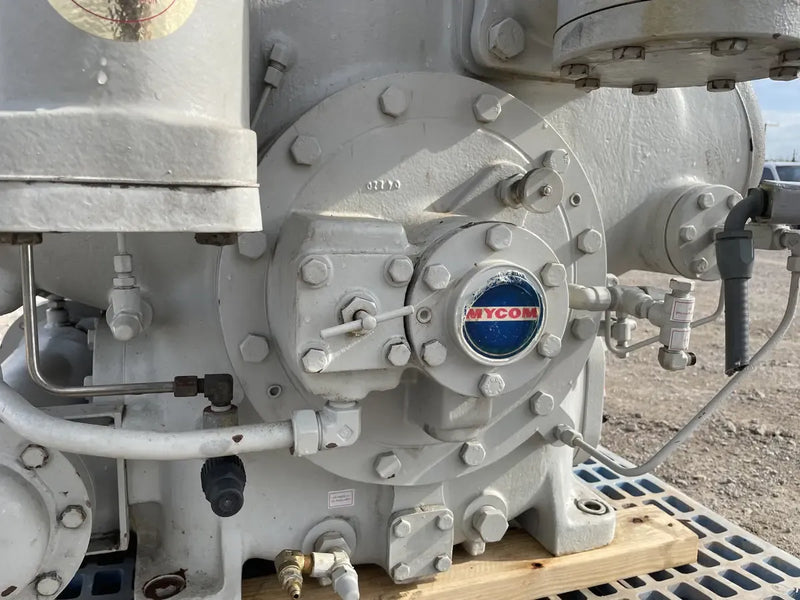 Compresor alternativo desnudo Mycom F62WB de 8 cilindros (100 HP 230/460 V, accionado por correa)