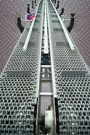 Orics Infeed Dual Belt Cleated Conveyor Orics 