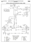 Recirculador de amoníaco vertical York International VRP-54 (54 pulgadas x 149,5 pulgadas, 1834 galones. (2) bombas de 3 HP.)