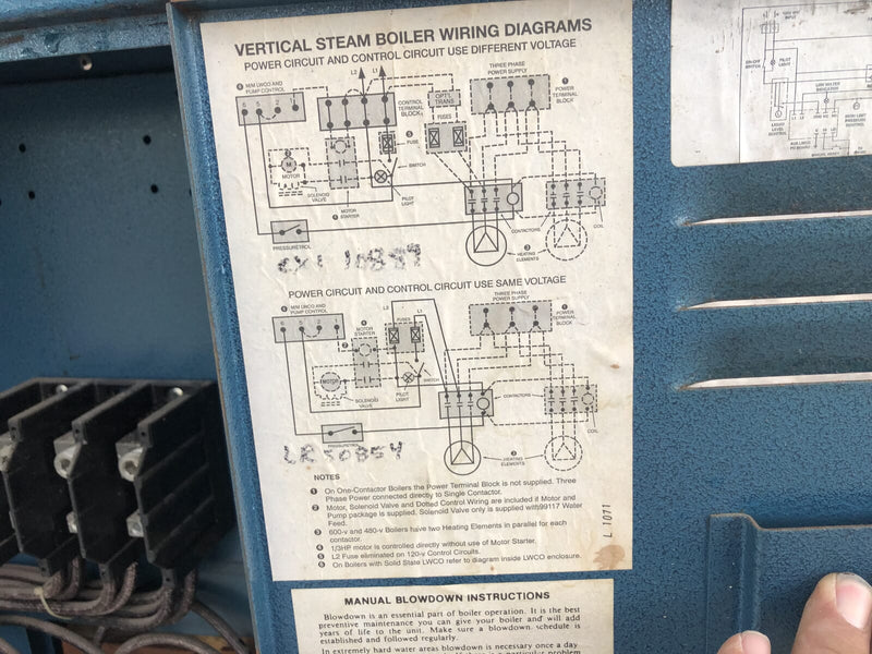 Caldera de vapor eléctrica Sussman ES135 (144 kW, 480 voltios, 3 PH)